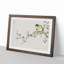 Bunting Bird on a Plum Tree by Numata Kashu - Picture Frame Art Print-55681159-55681154
