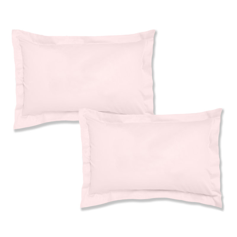 200 Thread Count 100% Cotton Oxford Pillowcase Pair, 60 x 85 cm, Pink