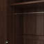 Armoire-penderie 2 portes en bois avec 3 tablettes de rangement
