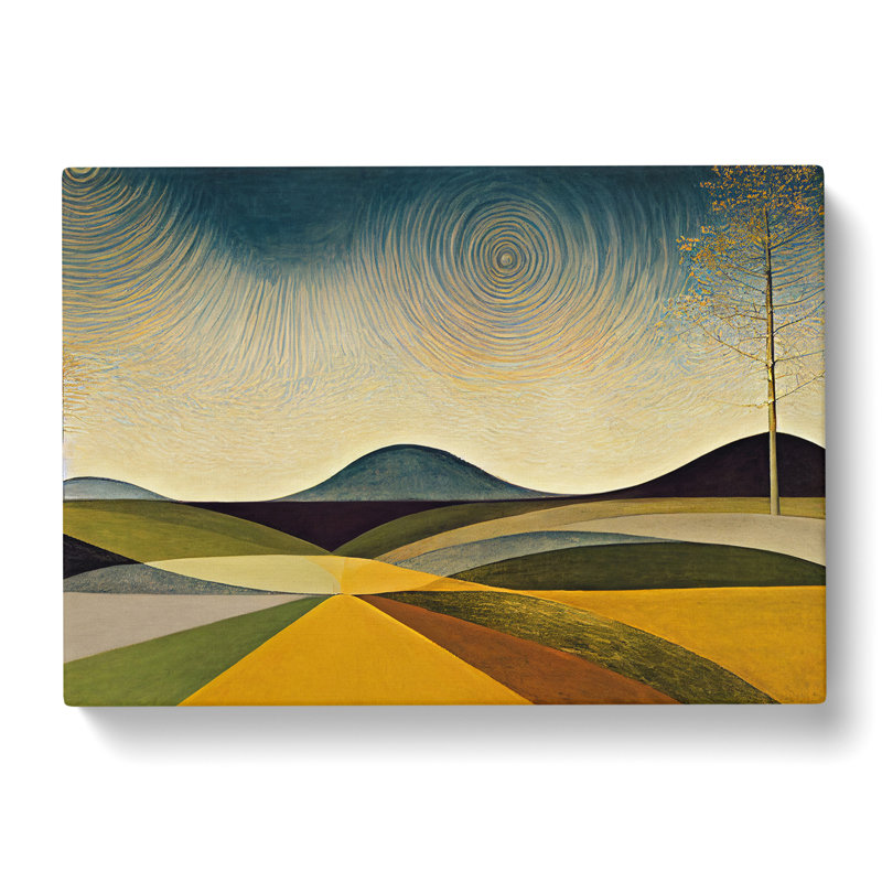Showstopping Spring Meadow Landscape - Wrapped Canvas, 40cm H x 60cm W x 3cm D