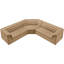 Canapé modulaire rembourré 148 po Iyaunna-90279132