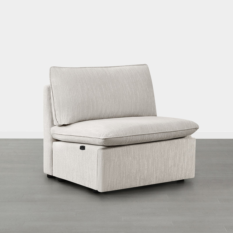 Fauteuil électrique Greylan, Polyester gris clair