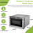 Hamilton Beach 24" 1.2 Cu. ft. Built-in Microwave Oven, 1000 Watts Electric Drawer Oven with Touchscreen Control and Flat-Bed Design, Stainless Steel
