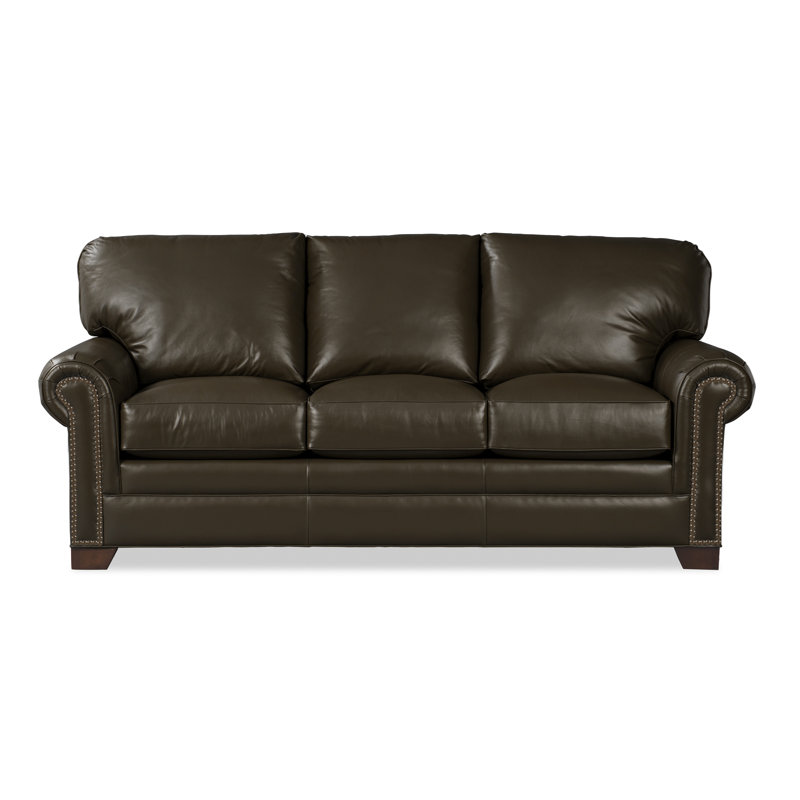 Copola Sofa, Brown Genuine Leather