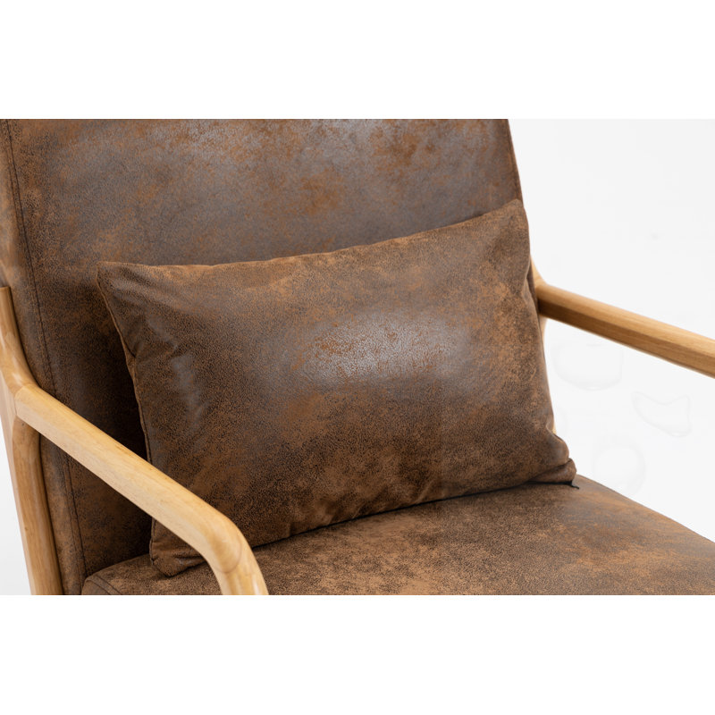 Chaise d'appoint rembourrée avec coussin