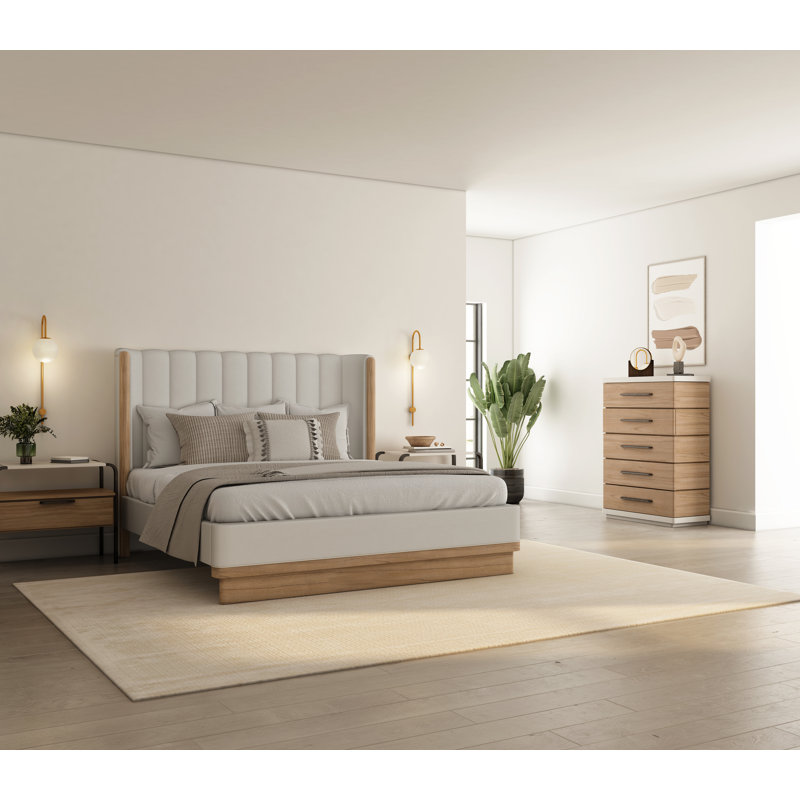 Portico Upholstered Standard Bed, Queen