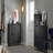 Shoe Cabinet Narrow Entryway 2 Drawers Flip Down Shoe Storage Organizer for Small Space,Hallway,Living Room,Black,19.7"W x 7.5"D x 35.4"H-51085769-58925223-30946800