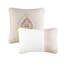 Édredon très grand 8 pièces - édredon rosé, taies décoratives européennes, coussins décoratifs, teintes lavables à la machine et taupe, rembourrage en losange,-121409491-121409492