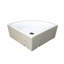 Support de meuble-lavabo mural d'angle avec drain et trop-plein Eutropia-460901436