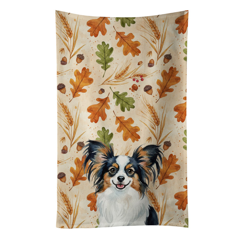 Serviette de cuisine tricolore Sheltie, Tricolor Papillon