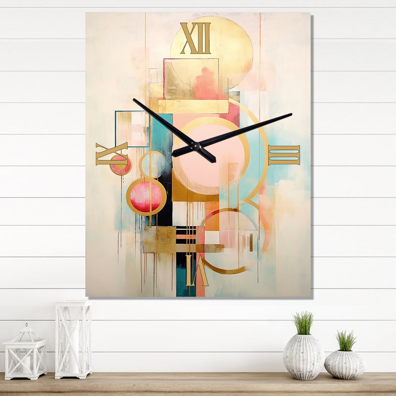 Horloge murale pastel Grace, H 32 po x l 24 po x P 1 po