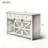 55-Inch Sliding Barn Door Sideboard with Adjustable Shelves, 3 Drawers, and Industrial Metal Accents for Versatile Home Storage.-1485923856