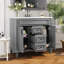 Meuble-lavabo simple 35,9 po avec plateau en résine Dushaj-1970449360