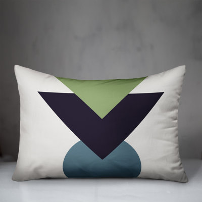Geometric Outdoor Reversible Throw Pillow