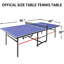 Ensemble de table de ping-pong pliable et portable de 8 pieds pour les jeux d'intérieur et d'extérieur