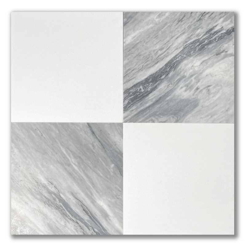 Thassos White Marble 12 in. x 12 in. Marble Tile