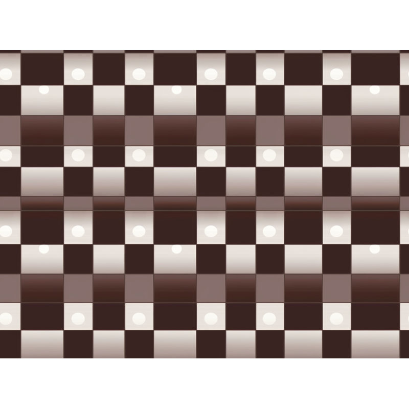 Machine Printed Comforter, Twin Comforter, Brown/Gray Checkered