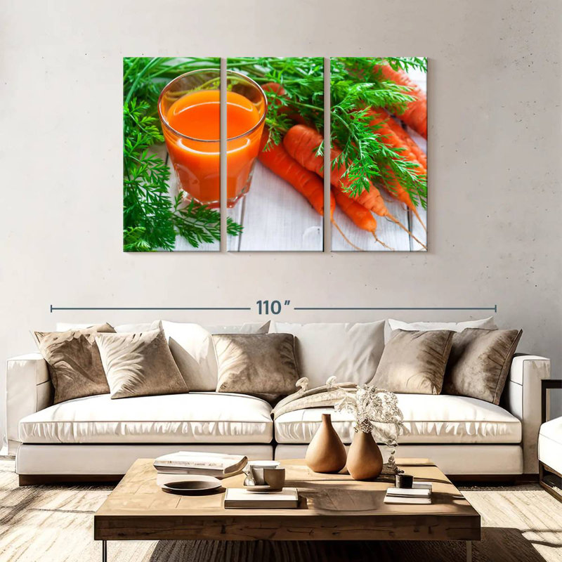 Yarlin Carrot Juice, 48" H x 74" W