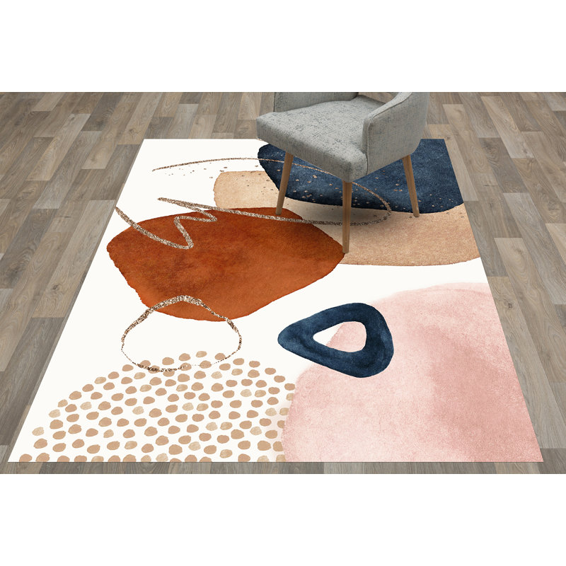 Daxen Vinyl Machine Printed Area Rug, Rectangle 160 x 240cm