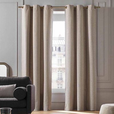 Seaside Cotton Blend Room Darkening Curtain