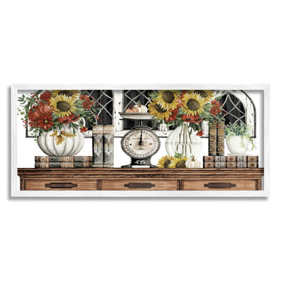 Tournesols sur des meubles antiques