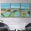 «Bright Coloured Countryside I», reproduction sur toile 3 pièces-1150838723-1150838720