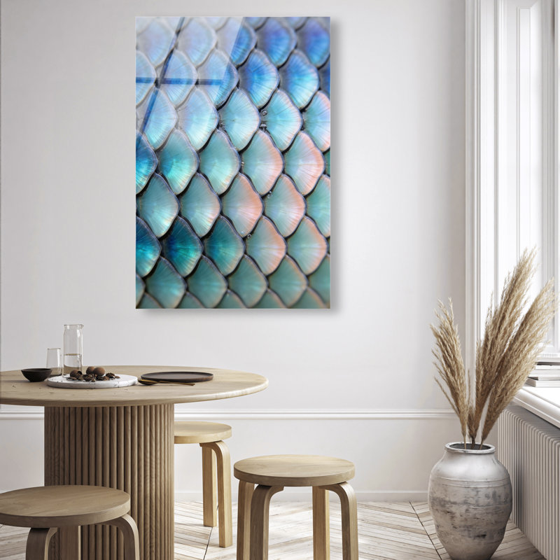 Mermaid Zoom Acrylic Painting Print, 15"H x 10"W, High-Gloss Acrylic Print