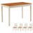 Space-saving Dining Table Sets, Solid Wood, Modern Design, Ideal For Small Kitchen