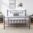 Kempst Queen Size Metal Platform Bed Frame with Headboard and Footboard, Mattress Foundation with Steel Slat Support, Under Bed Storage, No Box Spring Needed, Noise Free-641512442-639456547