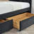 Full Size Upholstered Tufted Bed Frame With Two Drawers, Sofa Bed Frame With Comfortable Backrest And Armrests, Velvet(79.5''X58''x25'')-1101185389