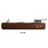 94.5" Mid Century Modern TV Stands,Brown Solid Wood Media Console with 4 Drawers-129566920