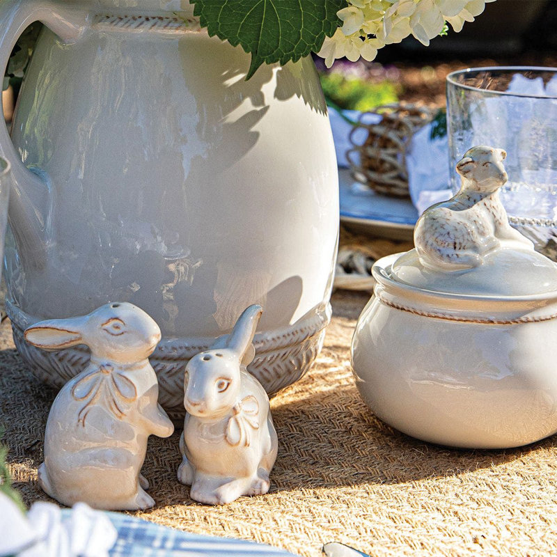 Clever Creatures Bunny Salt and Pepper 2 - Piece Set