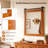 Idora Wood Rectangle Wall Mirror
