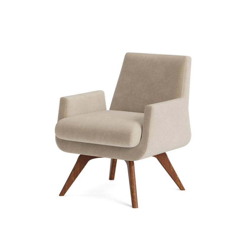 Loyd Accent Chair, Velvet - Beige
