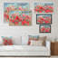 Coquelicots rouges sous la pluie - reproduction sur toile-1633778158-1633778130