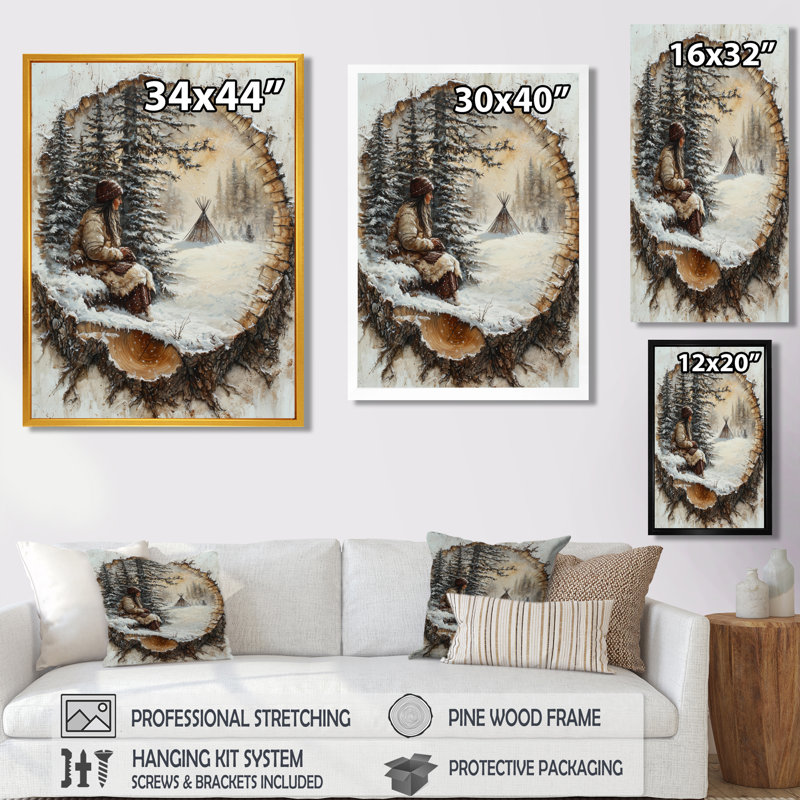 Grata - Fashion Wall Art Living Room, H 20 po x l 12 po, Toile tendue, Ne s’applique pas