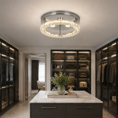 Jaeda Crystal LED Flush Mount