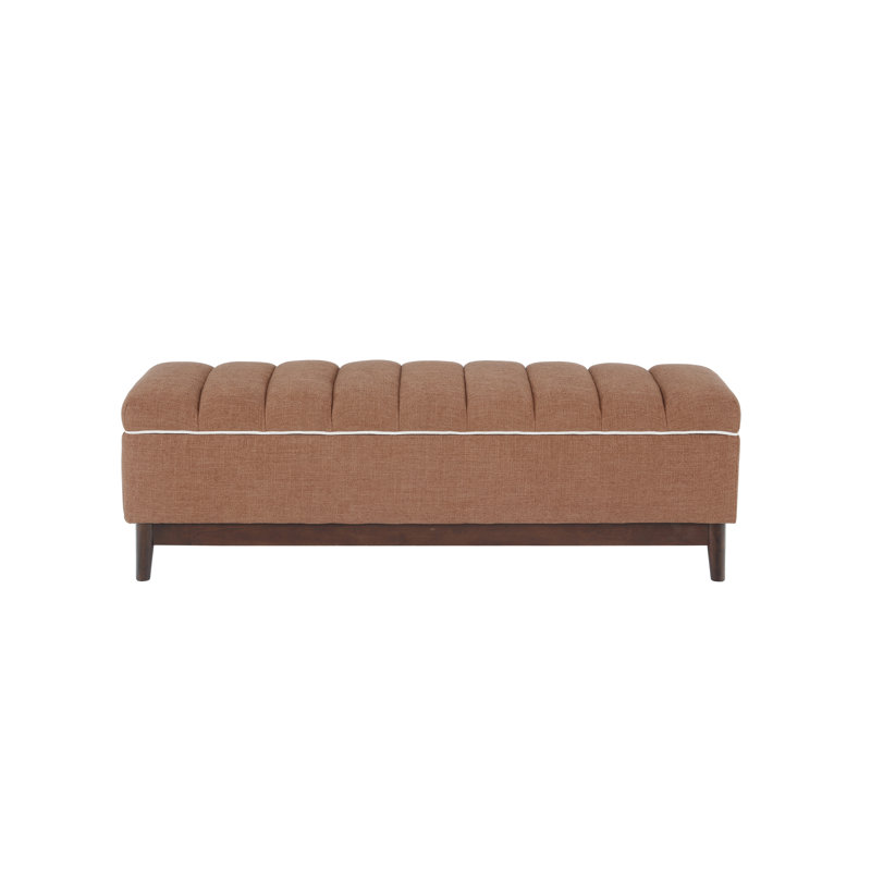 Brooke 2 Contemporary Storage Bench, Red