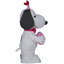 Gonflable avec serre-tête Snoopy avec Heart
