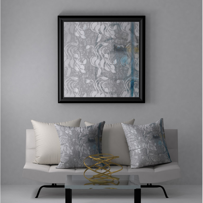 Abstract Reversible Throw Pillow, 24" x 24"