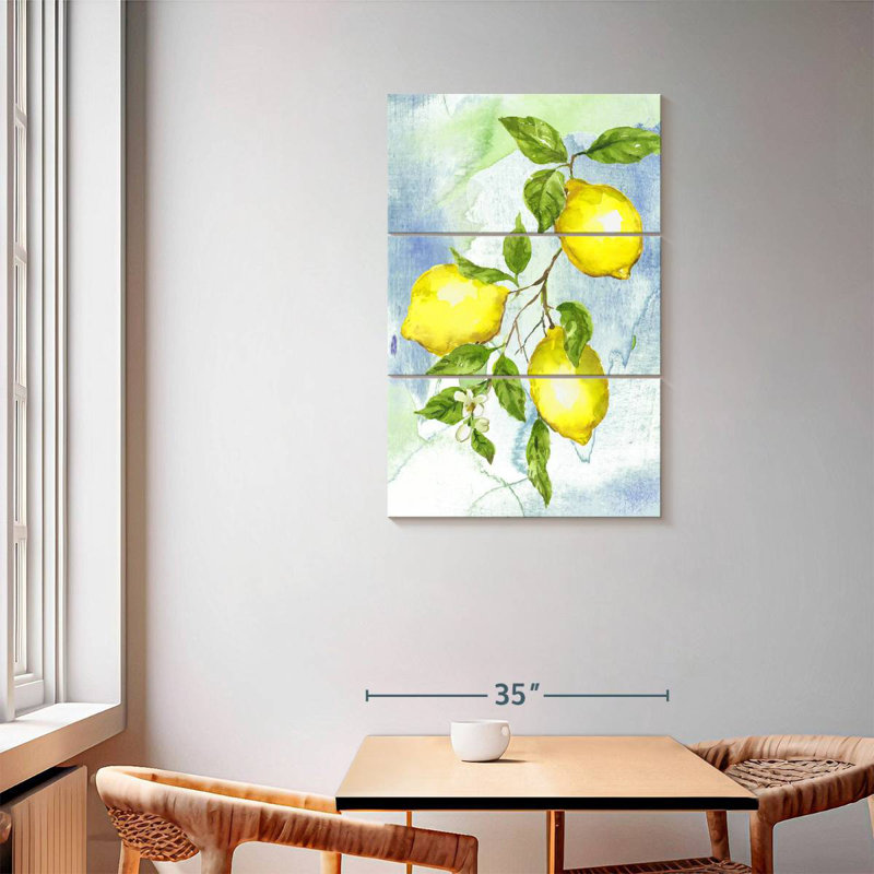 Yarlin Painterly Lemons II, 57" H x 36" W