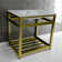 Kingston Brass Quadras 31-Inch Ceramic Console Sink with Steel Base and Shelf
