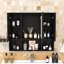 Armoire à pharmacie murale avec tablettes et portes réglables-978108946