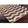 Tapis en jute / sisal à motif chevron tissé à la main et à plat Hermine