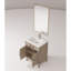 Meuble-lavabo gris 24 po x 18 po avec comptoir en acrylique scellé, robinet, 24 po Miroir l 24 po x P 18 po-1797031289