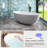 67 L x 39 W Freestanding Soaking Solid Surface Bathtub-125401131