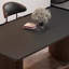 Table à manger italienne minimaliste en bois massif et en pierre-108221640