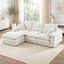Canapé modulaire en L 104 po avec repose-pieds mobile et assise profonde 104 po Chenille-434428521