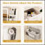 Coiffeuse à miroir à DEL avec lumières réglables 3 couleurs, 2 grands tiroirs, support pour sèche-cheveux et sac de rangement non tissé pour femmes et filles
