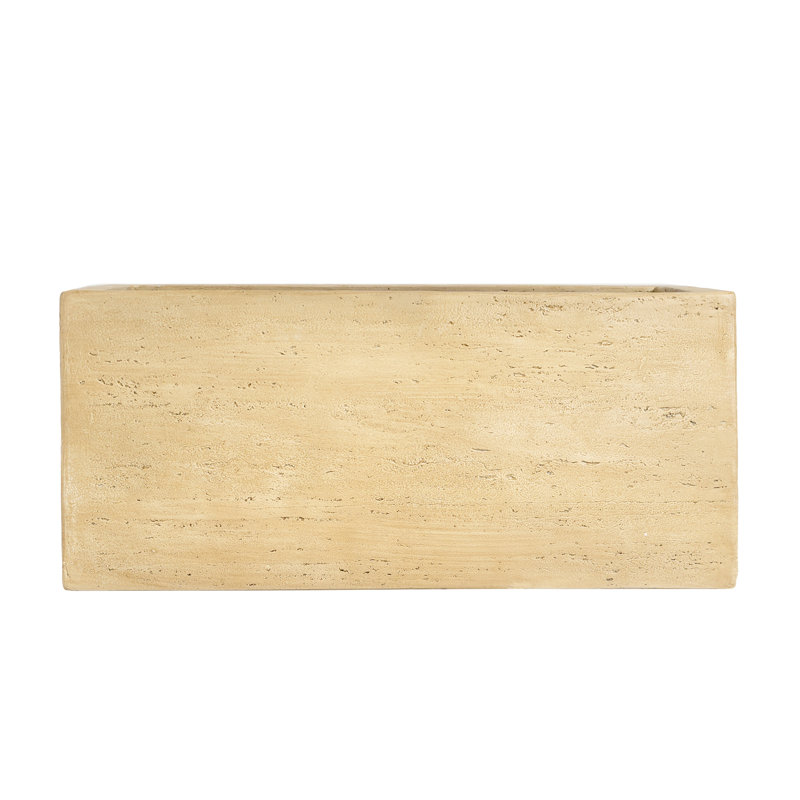 MGO Handmade Rectangle Planter Box, Antique Brown